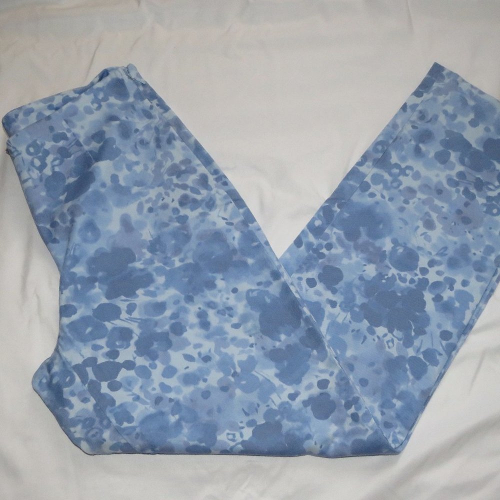 J.JIll Watercolor Blue Size 6 stretch  USED